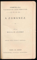 Mihalik József: A zománc. Stampfel-féle Tudományos Zseb-könyvtár 63-64. Pozsony-Bp.,1901,Stampfel Károly, 141+1 p. Kiadói papírkötés, hiányzó hátsó borítóval, sérült, részben hiányos gerinccel.
