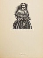 Molnár C. Pál: Cyrano de Bergerac. Magyar Grafikusok Könyvei. V. Bp., [1944], Szépmíves Műhely,(Kiss János-ny.), 2 sztl. lev. + 1+29 (fametszetek) t. Kiadói papírmappában, javított gerinccel, kopott, foltos borítóval, a számozatlan