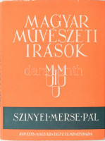 Hoffmann Edit: Szinyei Merse Pál (1845-1920). Magyar Művészeti Írások. Bp., 1943, Országos Magyar Szépművészeti Múzeum. Gazdag képanyaggal, fekete-fehér és 1 színes képtáblával illusztrált. Kiadói kopott félvászon kötés,