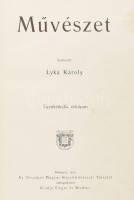 1913 Művészet. XII. évf. Szerk.: Lyka Károly. Bp., Singer és Wolfner,(Hornyánszky Viktor-ny.) Gazdag képanyaggal illusztrált. Kiadói egészvászon-kötés, az elülső szennylap sérült, a címlapon papírnyomok, a Körösfői Kriesch