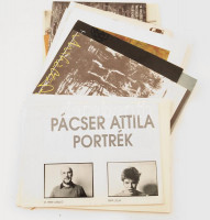16 db képzőművészeti és iparművészeti katalógus és prospektus: Marosán Gyula kiállítása 1986, Prutkay Péter 1997, Méhes Lóránt Zuzu 1991, Miháltz Pál 1985, Veszely Ferenc 2004, Pácser Attila portrék, Erdélyi Eta (dedikált),