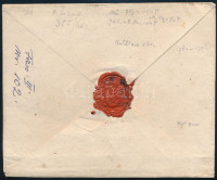 ~1780 4kr félportós levél 'Warad' kézzel írt piros helynévvel Debreczenen át Pestre küldve
