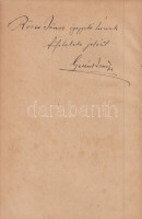 Gellért Jenő:Vörösmarty Mihály élete és költészete. (Dedikált.)Budapest, (1901). Lampel Róbert (Wodianer F. ás Fiai) (ny.) 1 t. (hártyapapírral védett címkép) + 141 + [3] p. Első kiadás.Dedikált: ,,Röser János igazgató