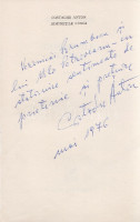 Anton, Costache:Dimineţile lungi. Roman.(Bucuresţi, 1976). Cartea Românească (Combinatul Poligrafic ,,Casa Scînteii). 287 + [1] p. Első kiadás.Dedikált: ,,Veronicăi Porumbacu şi lui Milo Petroveanu - cu statornice sentimente de