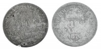 1868GYF 10kr Ag 'Magyar Királyi Váltó Pénz' + 1870KB 10kr Ag 'Váltó Pénz' T:VF,F patina Adamo M10.1