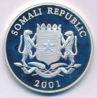Szomália 2001. 100Sh Ag 'Olimpiai Játékok' T:PP foltSomalia 2001. 100 Shillings Ag 'Olympic Games' C:PP spot