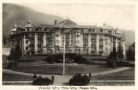 Ótátrafüred, Altschmecks, Stary Smokovec (Tátra, Magas Tátra, Vysoké Tatry); Nagyszálloda. Kiadja Bányász Géza / Grand Hotel