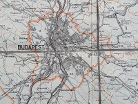 Pest megye és Budapest belső használatra szánt térképe (1957). Mérték: 1 : 250 000.Budapest, 1957. Állami Földmérési és Térképészeti Hivatal Kartográfiai Vállalata - Offset-Nyomda. Kétszínnyomású térkép, hajtogatva.