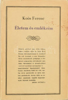 Koós Ferenc: Életem és emlékeim. Gondozta, a bevezető tanulmányt és a jegyzeteket írta: Beke György. Bukarest, 1971, Kriterion. Kiadói egészvászon-kötés, javított, foltos kiadói papír védőborítóban, ajándékozási sorokkal.