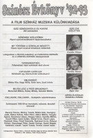 Színész Évkönyv '92-93. [Németh Andor kéziratgyűjtő példánya, 52 művész autográf bejegyzésével.] - A Film Színház Muzsika különkiadása. Szerkesztette: Sas György.(Budapest, 1992. Statiqum Kiadó és Nyomda Kft.) 240 p. Folio.