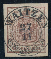 1850 6kr luxus 'WAITZEN' bélyegzéssel