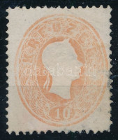 1861 10kr újragumizva