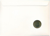Kiribati 1989. 2$ 'A függetlenség 10. évfordulója' forgalmi emlékérme felbélyegzett borítékban, bélyegzéssel, német nyelvű tájékoztatóval T:AU Kiribati 1989. 2 Dollars '10th Anniversary of Independence' circulating commemorative