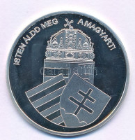 DN 'Nemzetünk Nagyjai - 'Kossuth Lajos' - Kossuth Lajos azt üzente / Isten áldd meg a magyart!' Ag emlékérem kapszulában (10,37g/0.999/35mm) T:PP