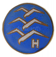 ~1970-1980. 'C vitorlázórepülő vizsgajelvény' zománcozott fém jelvény (19mm) T:XF
