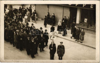 1938 Léva, Levice; bevonulás, 'A világháború frontharcosai' felvonulása / entry of the Hungarian troops. Foto-Atelier Hajdú photo + '1938 Léva visszatért' So. Stpl