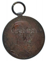 1898. 'Jubileumi Emlékérem a Fegyveres Erő Számára / Signum memoriae (AVSTR)' bronz kitüntetés mellszalag nélkül T:XF patina Hungary 1898. 'Commemorative Jubilee Medal for the Armed Forces' bronze decoration without ribbon C:XF patina NMK