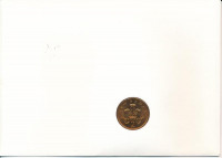 Nagy-Britannia 1981. 25p bronz 'II. Erzsébet', felbélyegzett 'Anguilla' borítékban, bélyegzéssel T:UNC Anguilla 1981. 25 Pence bronze 'Elizabeth II' in 'Anguilla' envelope with stamp and cancellation C:UNC