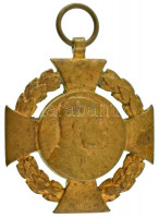 1908. 'Katonai Jubileumi Kereszt' aranyozott bronz kitüntetés mellszalag nélkül T:VF Hungary 1908. 'Diamond Jubilee Cross for the Armed Forces' gilt bronze decoration without ribbon C:VF NMK 269.