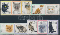 1964 Macska sor Mi 1475-1484 + 4 FDC