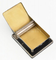 Hirmann Ferenc Budapest art deco cigarettatöltő, kopással, 11x9,5 cm