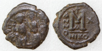 II. Justinus & Sophia (565–578) 20 nummus, Constantinopolis