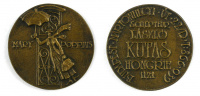 Névjegyérem – Kutas László / Kutas László, bronz, 40 mm