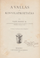 VAJÓ JÓZSEF: A vallás és kinyilatkoztatás
